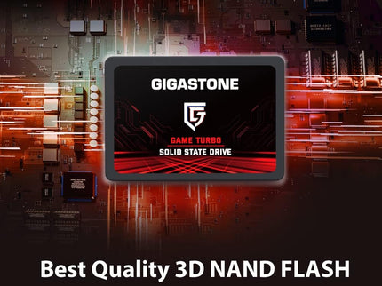 Gigastone SATA SSD 512GB (2-Pack) 2.5 inch SSD 550MB