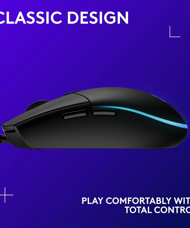 Logitech G203 Wired Gaming Mouse – 8K DPI