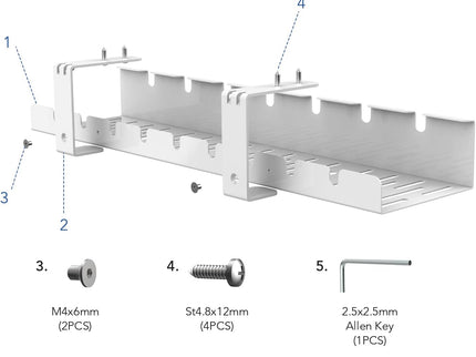 FLEXISPOT Under Desk Cable Tray