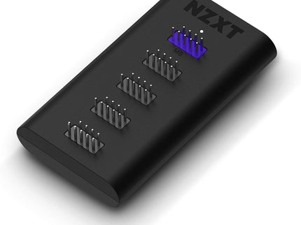 NZXT Internal USB Hub 3 - Expands 4 USB 2.0 Ports - Sleek Multifunctional Design - SATA Power Connection - Plug and Play