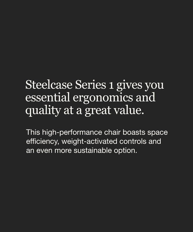 Steelcase Series 1 Office Chair with Ergonomic Design