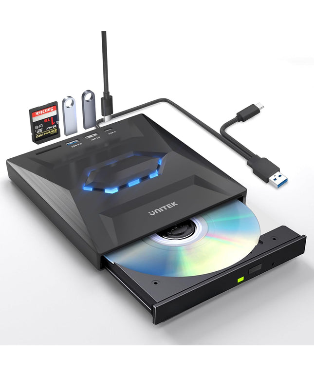 Unitek External CD DVD Drive