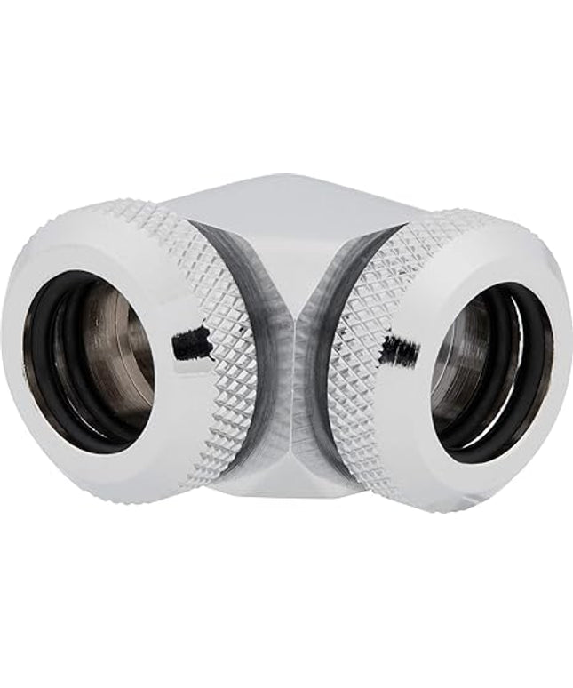 Corsair Hydro X XF 90° 12mm OD Fittings – 4 Pack, Chrome