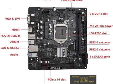 ASRock H470M-HVS Micro-ATX Motherboard