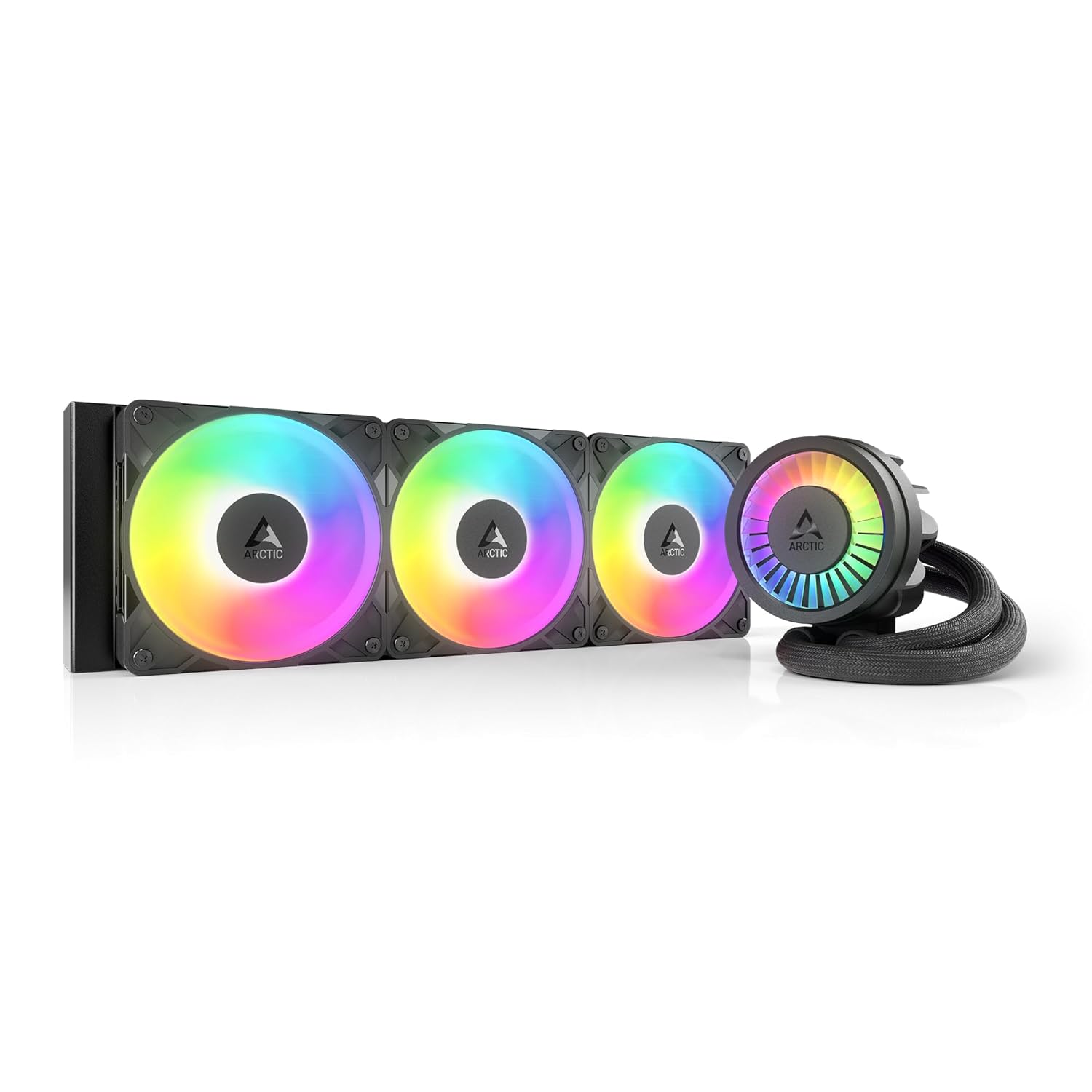 ARCTIC Liquid Freezer III Pro 360 A-RGB AIO CPU Liquid Cooler – 120mm Fans, 38mm Radiator, VRM Fan, AM5/AM4 & LGA1851/1700 – Black
