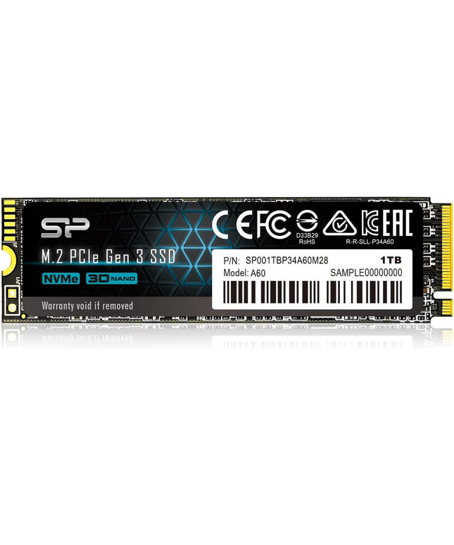 Silicon Power 1TB - NVMe M.2 PCIe Gen3x4 2280 SSD (SP001TBP34A60M28)