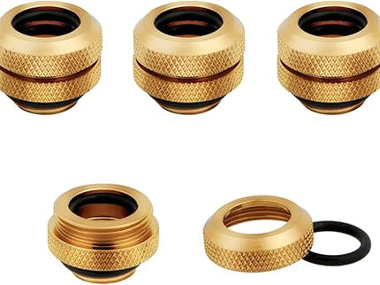 Corsair Hydro X XF Hardline 12mm OD Fittings – 4 Pack, Gold