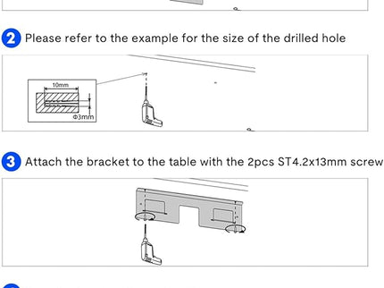 FLEXISPOT Black Cable Tray