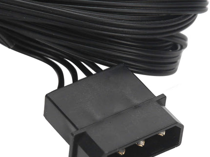 4-Channel PC Fan Controller – LCD Display, Temp Sensor, Date/Time, Supports 4 CPU Fans