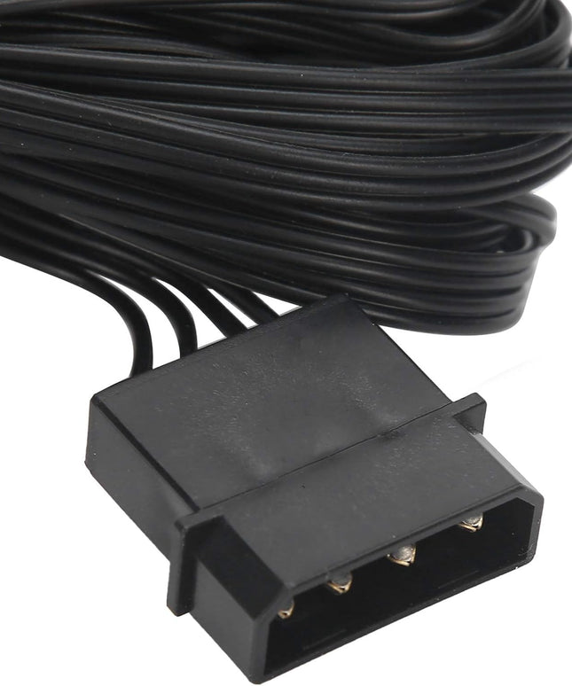 4-Channel PC Fan Controller – LCD Display, Temp Sensor, Date/Time, Supports 4 CPU Fans