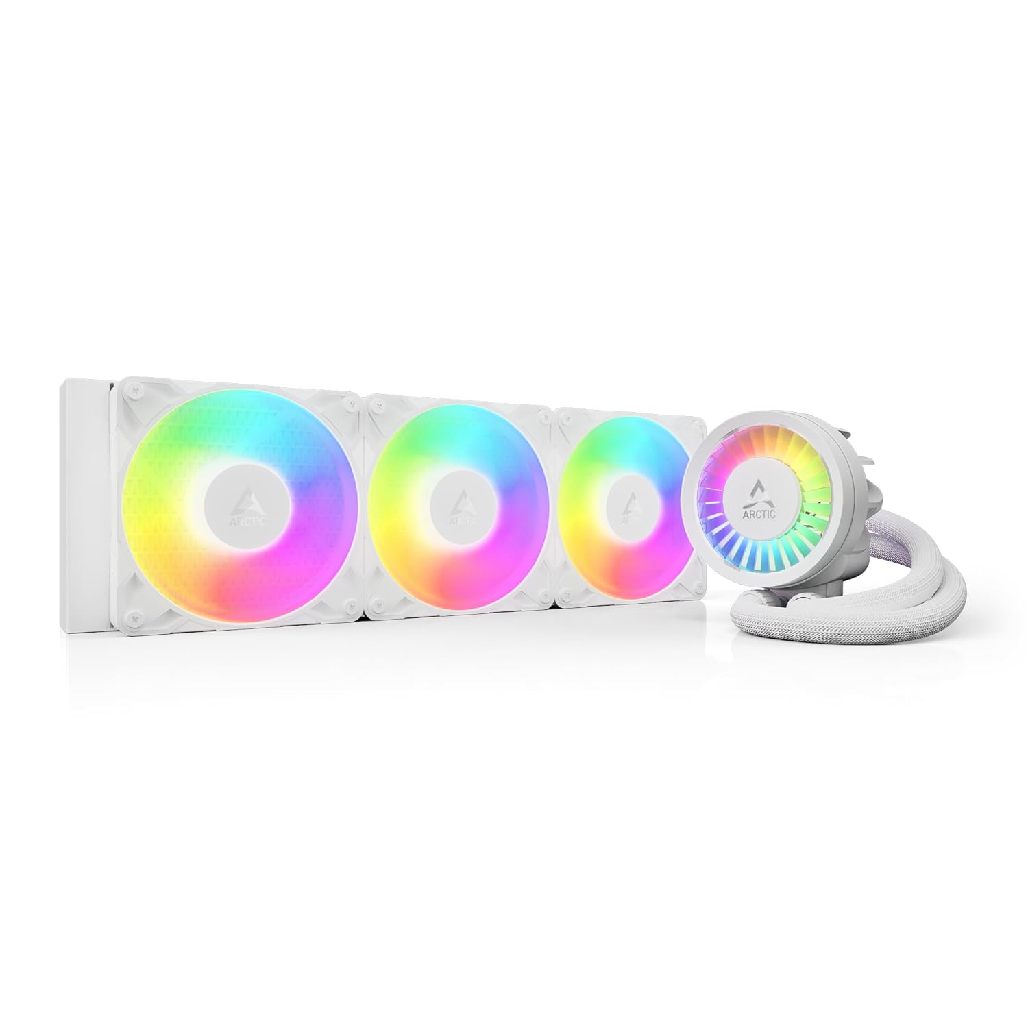 ARCTIC Liquid Freezer III Pro 360 A-RGB AIO CPU Liquid Cooler – 120mm Fans, 38mm Radiator, VRM Fan, AM5/AM4 & LGA1851/1700 – White