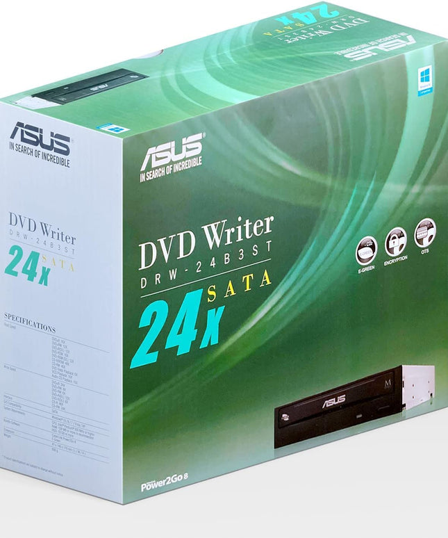 ASUS Internal 24X SATA Optical Drive DRW-24B3ST/BLK/G (Black)