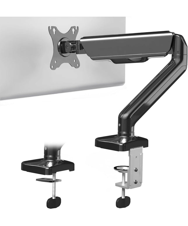 VIVO Single Monitor Desk Mount – Mechanical Arm, Fits 17–32" Screens, Height Adjustable, VESA Compatible – STAND-V001O
