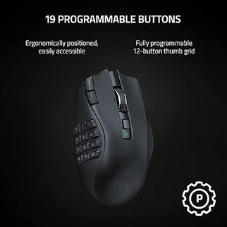 Razer Naga V2 HyperSpeed Wireless MMO Mouse – 30K DPI