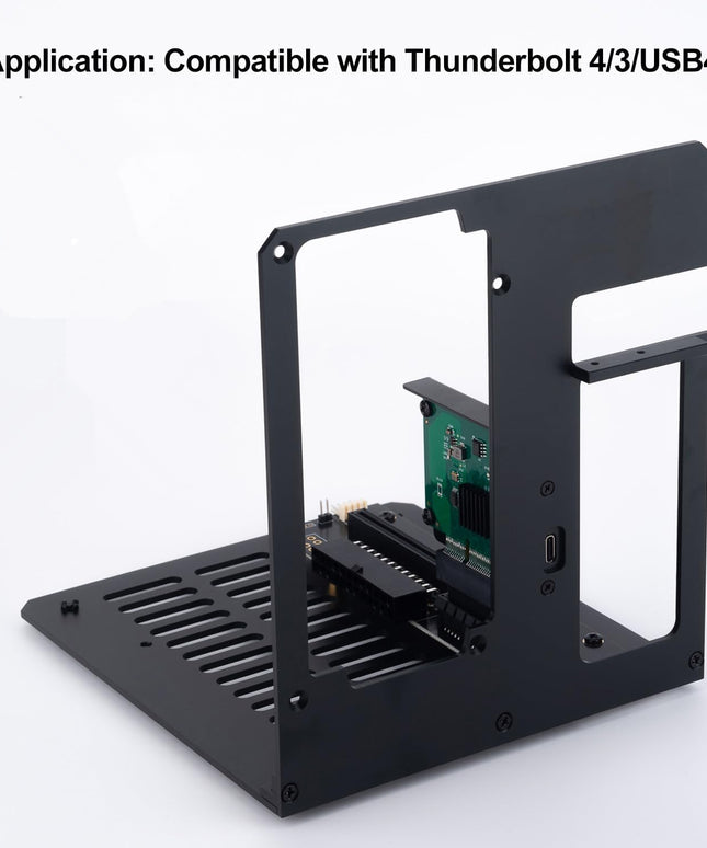 Mini eGPU Enclosure Compatible with Thunderbolt 3/4,External GPU Dock Station,USB4 40Gbps Graphics Card Dock Conversion Adapter Compatible with NVIDIA/AMD PCIe, ATX Power Support