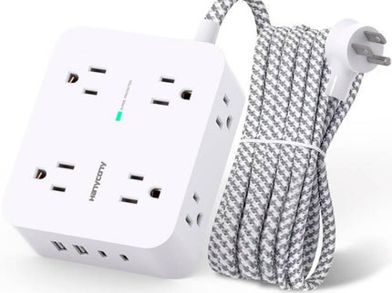 Surge Protector Power Strip - HANYCONY 8 Outlets 4 USB