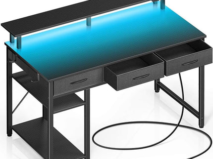 Rolanstar 39" Computer Desk with Power Outlets