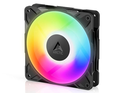 ARCTIC P12 Pro A-RGB 120mm PWM Fan – 600–3000 RPM, 5V Digital RGB, Fluid Dynamic Bearing, 4-Pin – Black