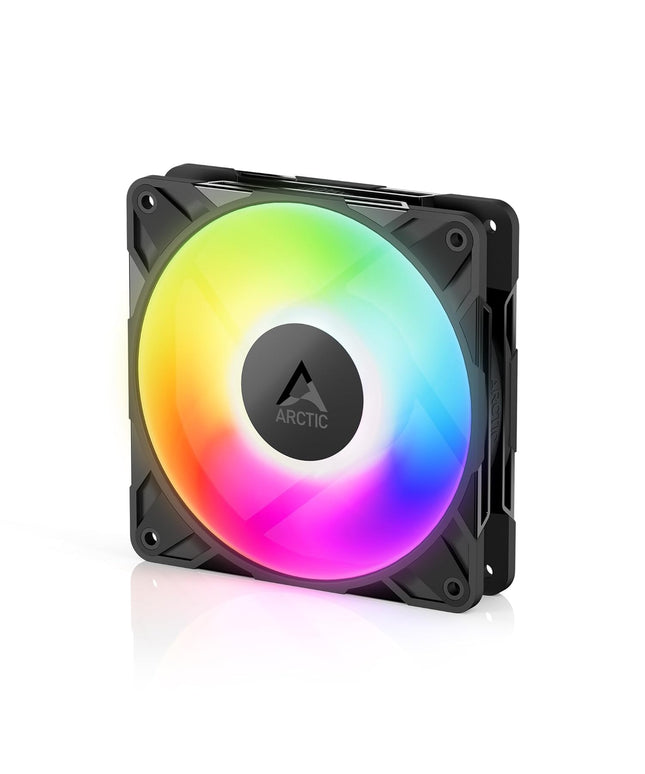 ARCTIC P12 Pro A-RGB 120mm PWM Fan – 600–3000 RPM, 5V Digital RGB, Fluid Dynamic Bearing, 4-Pin – Black