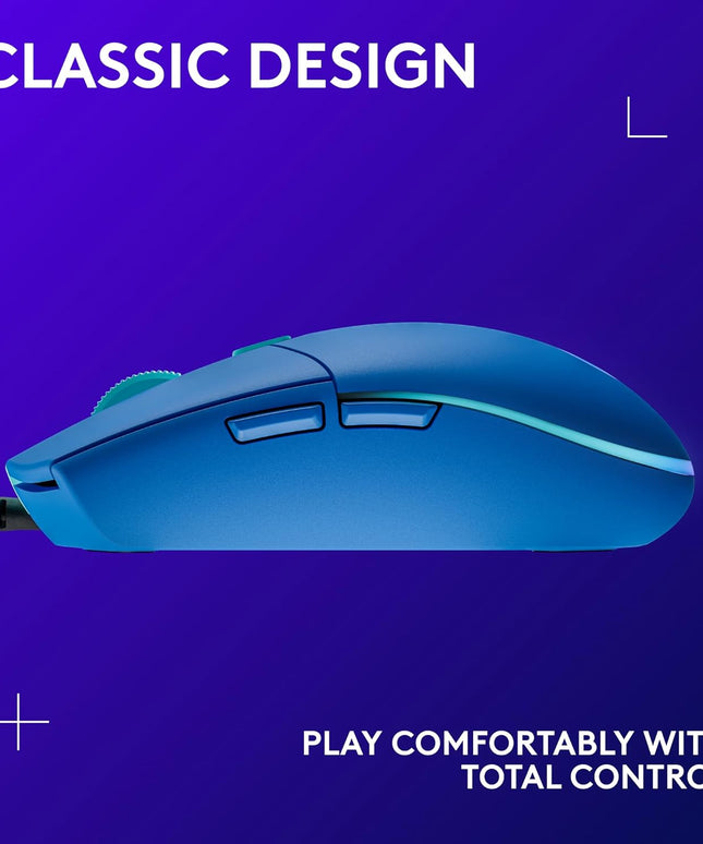 Logitech G203 Wired Gaming Mouse – 8K DPI,