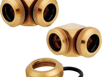 Corsair Hydro X XF 90° 12mm OD Fittings – 4 Pack, Gold