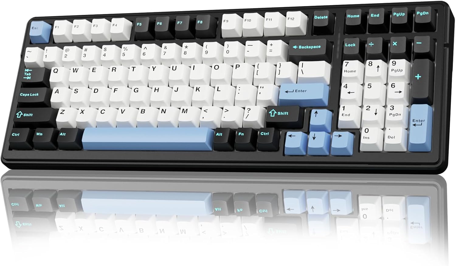 AULA F99 Wireless Mechanical Keyboard – Tri-Mode BT5.0/2.4GHz/USB-C, Pre-Lubed Linear, RGB Backlit