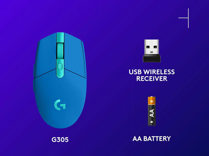 Logitech G305 LIGHTSPEED Wireless Gaming Mouse – 12K DPI HERO Sensor
