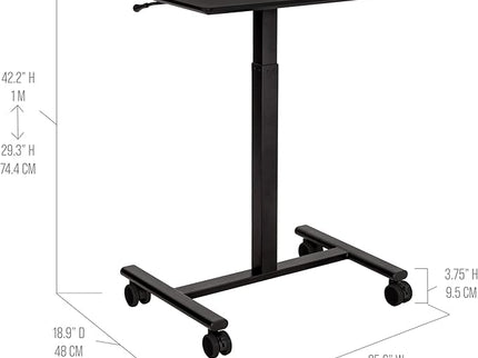 Seville Classics Airlift Height-Adjustable Laptop Desk