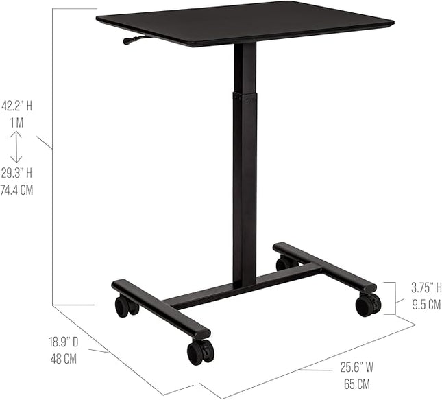 Seville Classics Airlift Height-Adjustable Laptop Desk