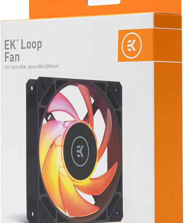 EKWB EK-Loop FPT 120mm Fan, 550-2300 RPM, Digital RGB, Black