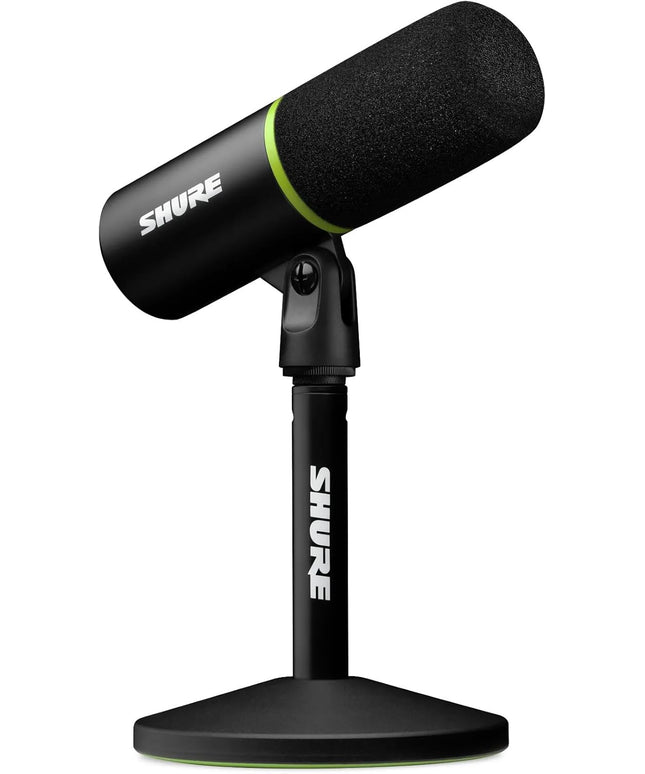 Shure MV6 Gaming Mic – USB Dynamic PC Mic with Noise Cancellation, Tap-to-Mute, Headphone Monitoring
