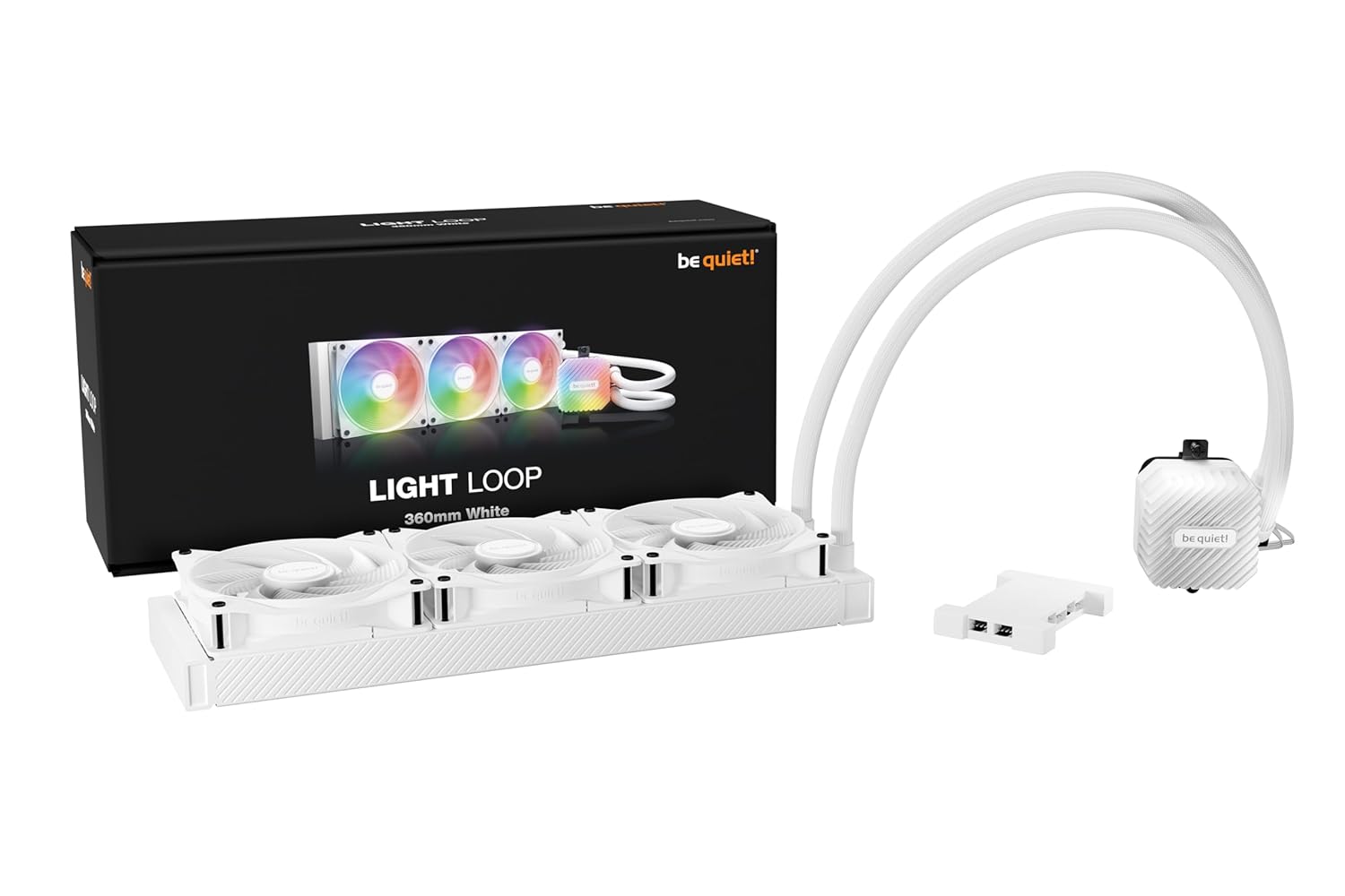 Be Quiet! Light Loop 360mm AIO ARGB CPU Liquid Cooler – White (BW023)