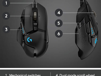 Logitech G502 HERO Wired Gaming Mouse