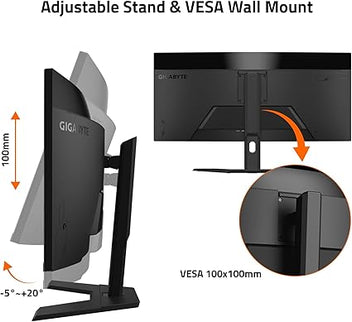 GIGABYTE GS34WQC 34" WQHD Curved Gaming Monitor