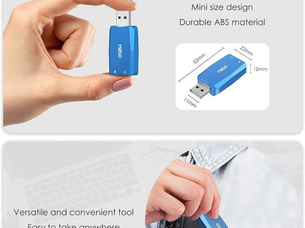 MillSO External USB Sound Card
