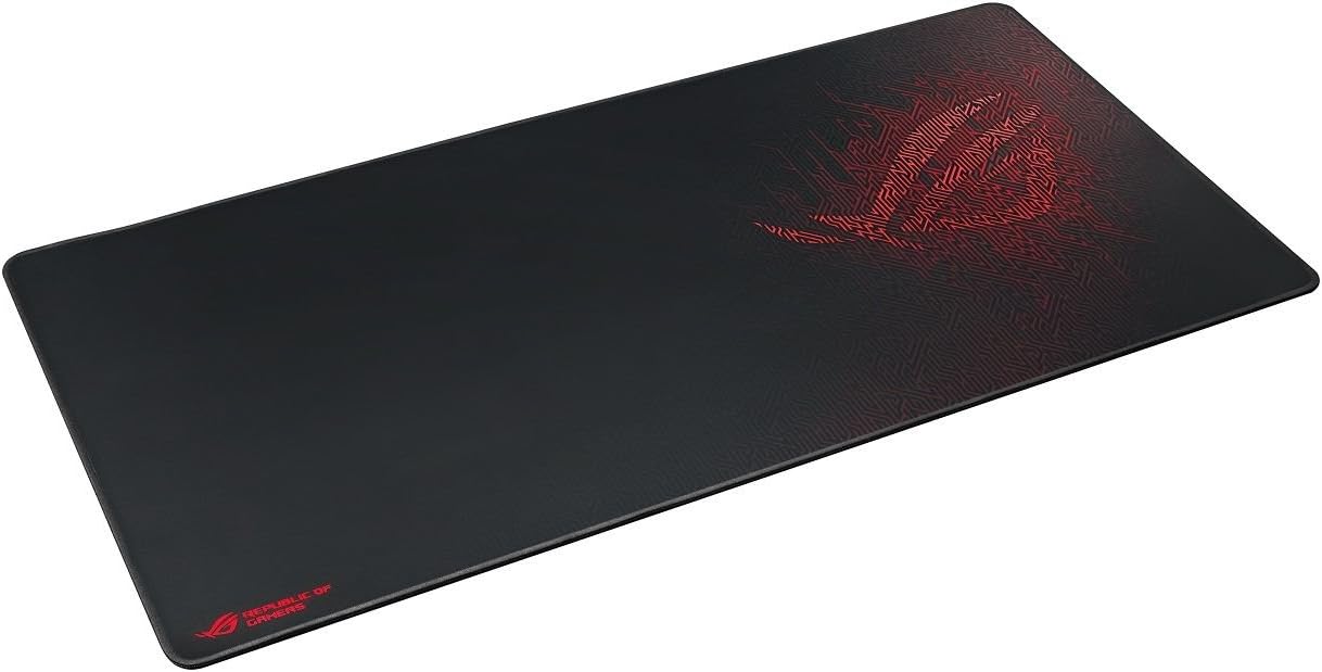 ASUS ROG Sheath BLK LTD – Extra-Large Gaming Mouse Pad, 35.4" × 17.3", Black, Ultra-Smooth for Precise Control, Anti-Fray Edges, Non-Slip Base.