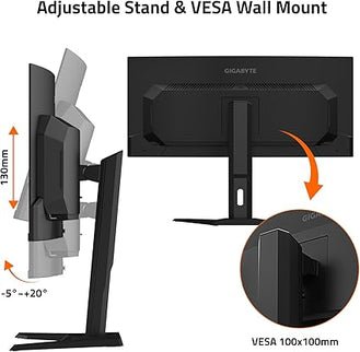 GIGABYTE MO34WQC2 34" QD-OLED Curved Gaming Monitor