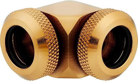 Corsair Hydro X XF 90° 12mm OD Fittings – 4 Pack, Gold