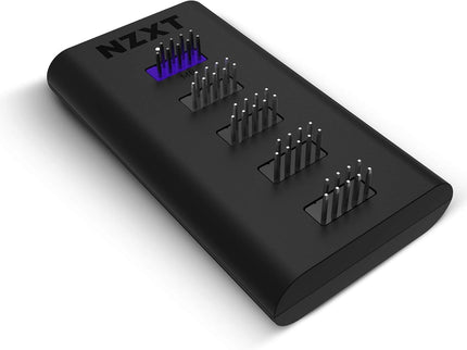 NZXT Internal USB Hub 3 - Expands 4 USB 2.0 Ports - Sleek Multifunctional Design - SATA Power Connection - Plug and Play