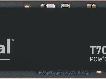 Crucial T705 2TB PCIe Gen5 NVMe M.2 SSD - Up to 14,500 MB/s - Game Ready - Internal Solid State Drive (PC) - +1mo Adobe CC - CT2000T705SSD3