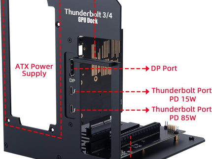 eGPU Enclosure Thunderbolt 3/4 USB4 40Gbps