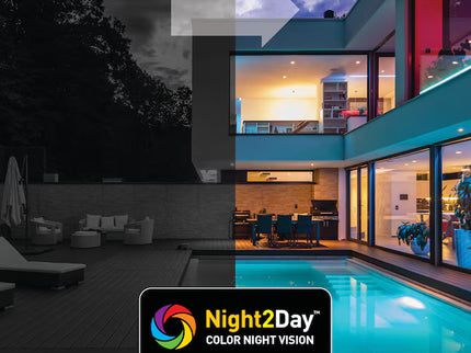 Swann Wireless floodlight security camera Outdoor 1-Camera 1080P Hardwired Floodlight Micro Sd Security Camera System