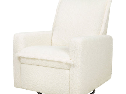 M20977CMSG,Babyletto,Cali Flange Gliding Swivel Recliner in Cream Shearling
