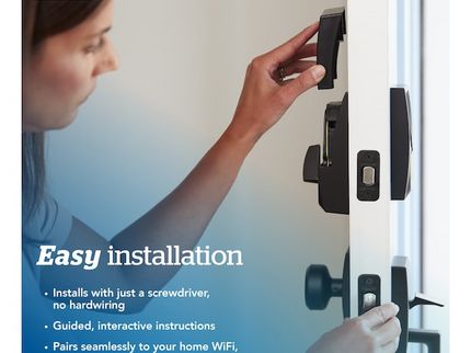 Schlage Encode Plus Century Satin Nickel Smart Wi-Fi and Bluetooth Touchscreen Keypad Electronic Deadbolt Lock