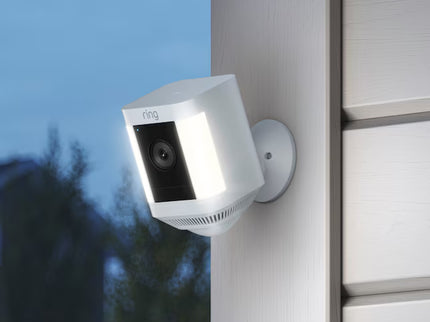 Ring Spotlight Cam Plus Battery - Smart Security Video Camera with 2 Motion-Activated LED Spotlights, 2-Way Talk, Color Night Vision, 2-Pack, White