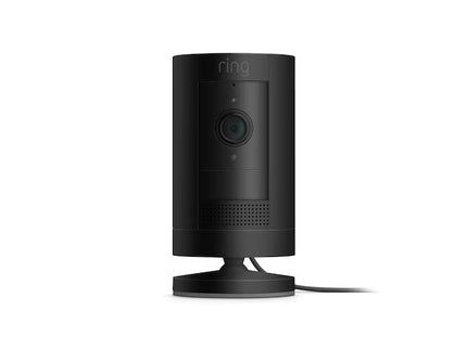 Ring Stick Up Cam Plug-In - Indoor/Outdoor Smart Security Wifi Video Camera with 2-Way Talk, Night Vision, Black