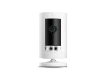 Ring Outdoor Cam (Stick Up Cam) Battery Smart Security Wifi Video Camera with 2-Way Talk, Night Vision, White