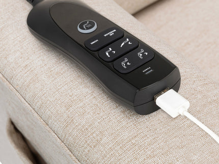 M17183PBEW,Namesake,Willa Deluxe Power Glider Recliner w/Heat&Massage in Performance Beach Eco-Weave