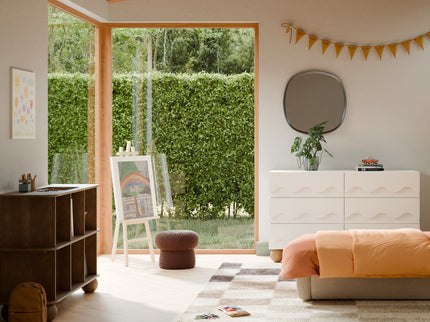 M31811NL,Babyletto Kids,Crosby Open Bookcase in Natural Walnut