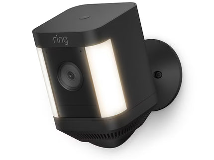 Ring Spotlight Cam Plus, Battery-operated - Smart Security Video Camera with 2 Motion-Activated LED Spotlights, 2-Way Talk, Color Night Vision, Black